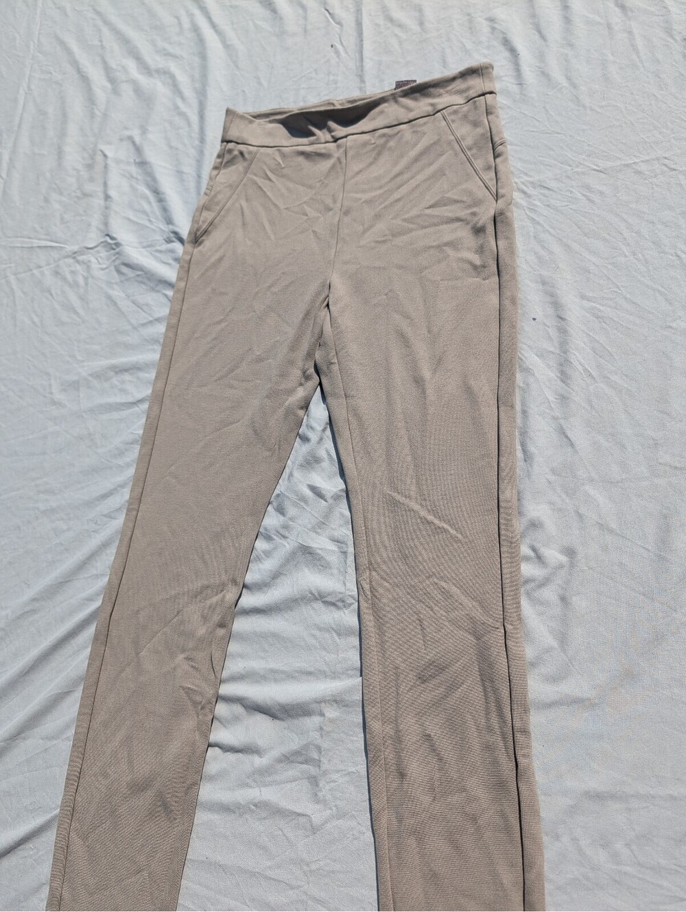 RW&CO. Women's Straight Leg Casual Pants – Beige